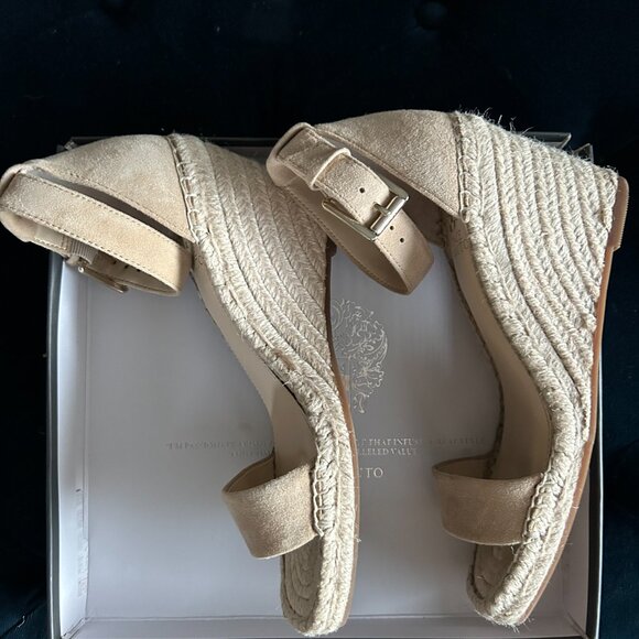 Vince Camuto Meddrina Tortilla True Suede Sandals - Picture 2 of 4